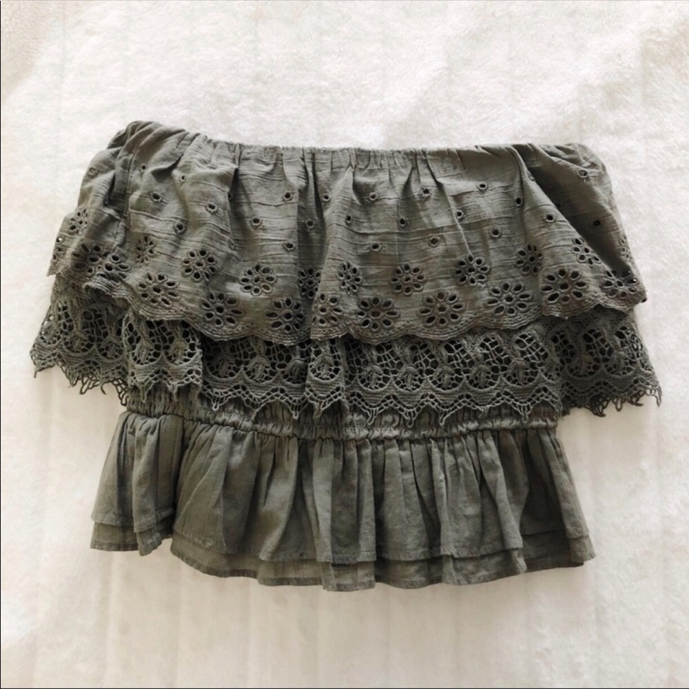 🌞3 for $40!🌞 AMERICAN EAGLE OLIVE GREEN TUBE TOP